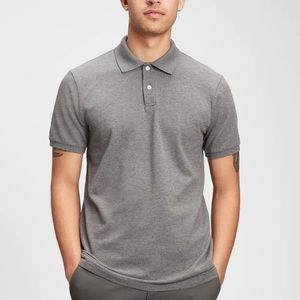NWOT Men’s Heather Grey Short Sleeve Polo